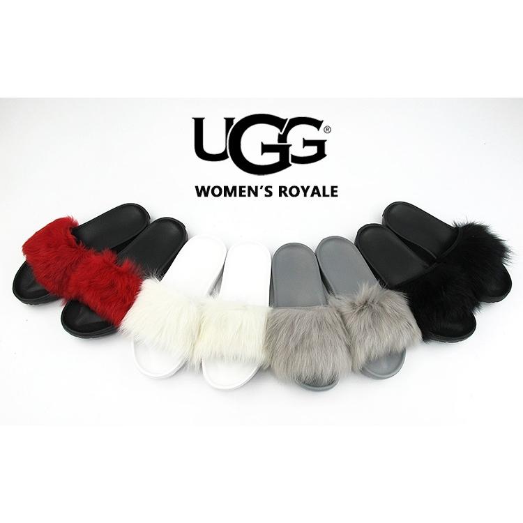 UGG（アグ） レディース スライドサンダル シープスキン ファー