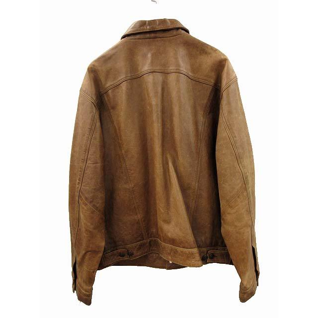 GAP（ギャップ） GAP BLUE JEANS レザー トラッカージャケット XL