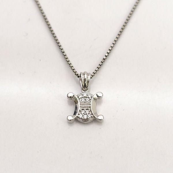 CELINE（セリーヌ） Pt900 トリオンフ ダイヤ ネックレス ペンダント