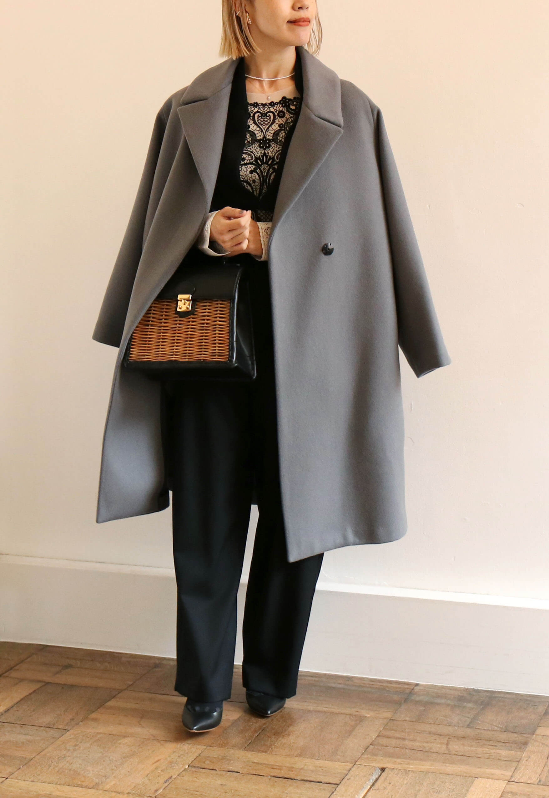 フォローコート」 NIGHT GREY「Follow Coat」soutiencollar（ステン