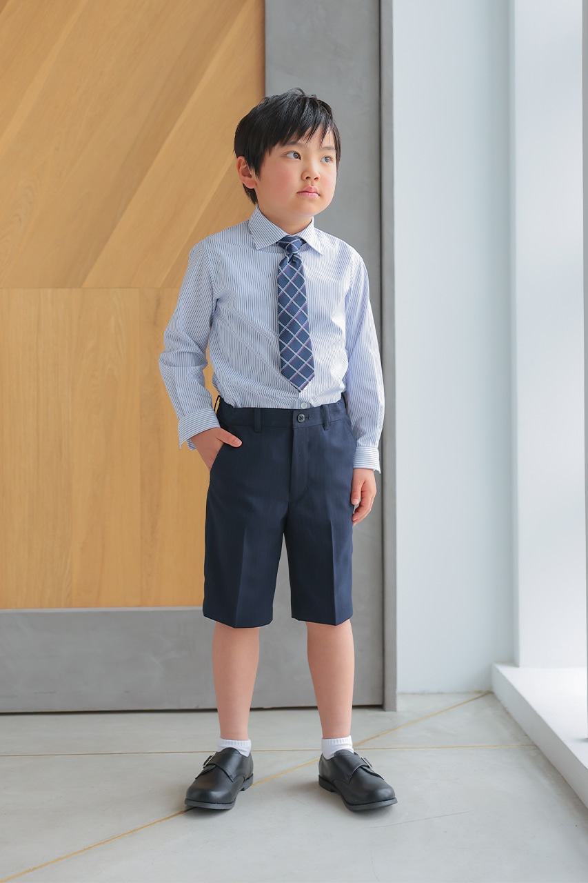 Boys ストライプフォーマルスーツ ネイビー 120cm(シャツ/ジャケット