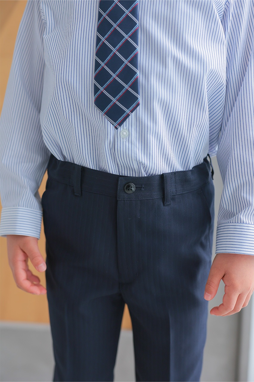 Boys ストライプフォーマルスーツ ネイビー 120cm(シャツ/ジャケット