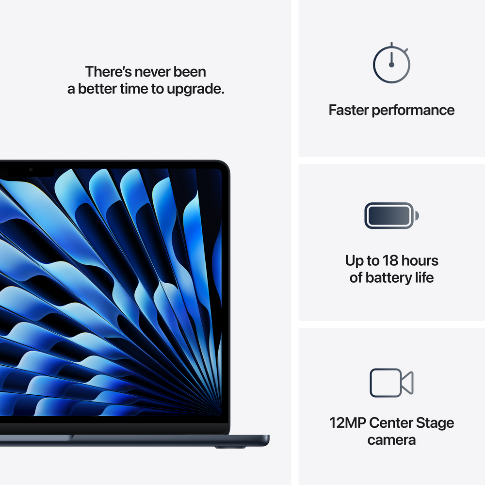 MacBook Air 13-inch: M4, 16GB, 256GB - Midnight | Mac-Ave
