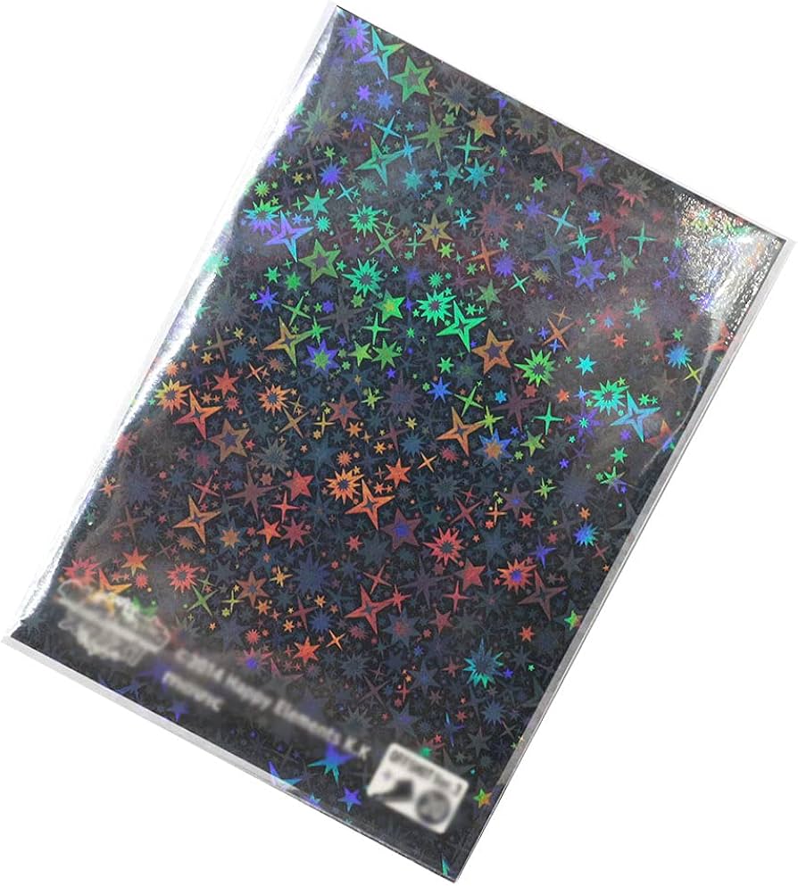 Amazon | ノーブランド品 ホログラムスリーブ スター 星 ホロ キラキラ