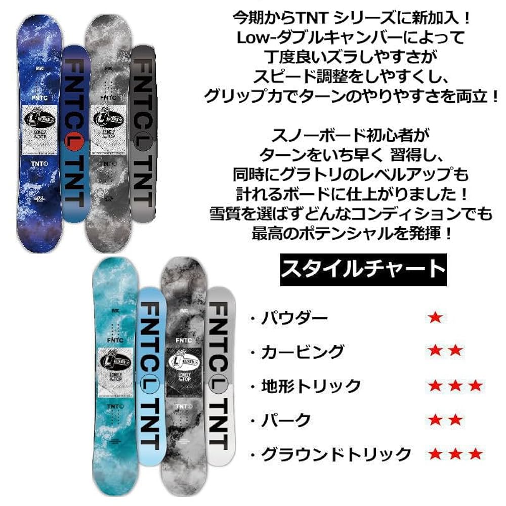 FNTC TNTL 23-24モデル 153cm ダブルキャンバー スノーボード 【公式通販】