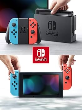 Amazon.com: Nintendo Switch 32GB Console - Neon Red/Neon Blue Joy