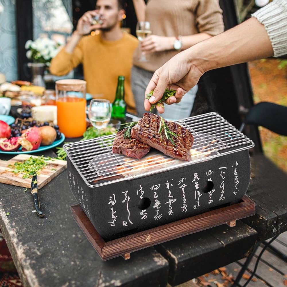 Amazon | ファイヤーピット 焼き台 焚き火台 炭焼き バーベキュー