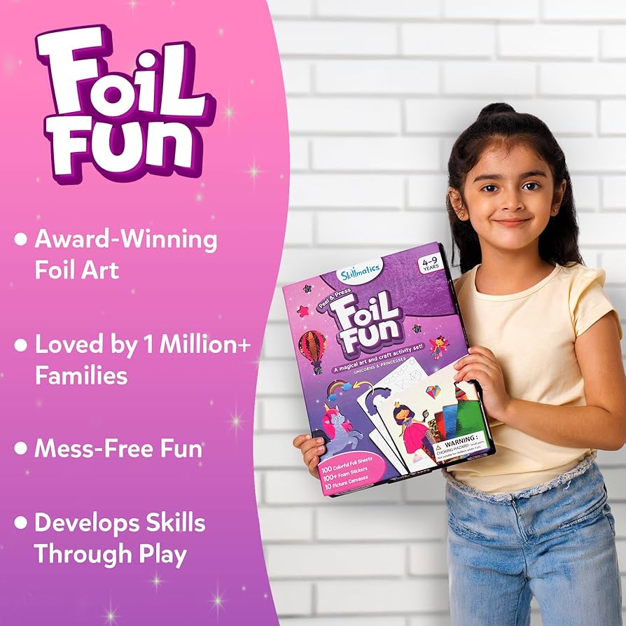 Amazon.com: Skillmatics Foil Fun - Unicorns & Princesses, No Mess