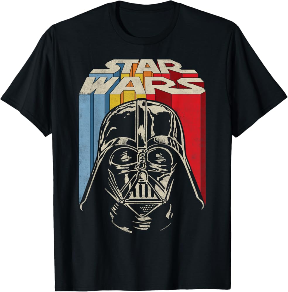 Amazon.com: Star Wars Vintage Darth Vader T-Shirt : Clothing