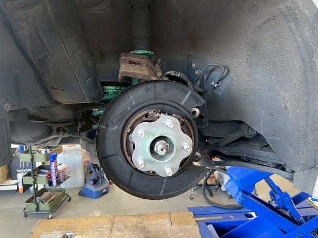 日産 ﾌｪｱﾚﾃﾞｨZ 左ﾘﾔﾌﾞﾚｰｷ引き摺り ﾌﾞﾚｰｷｵｰﾊﾞｰﾎｰﾙ 三重県 四日市市