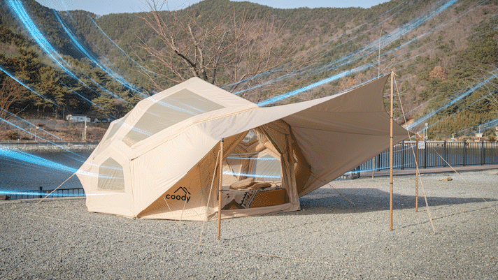 先行販売決定】coody（クーディ）の新型エアテント「Bestona/ベストナ