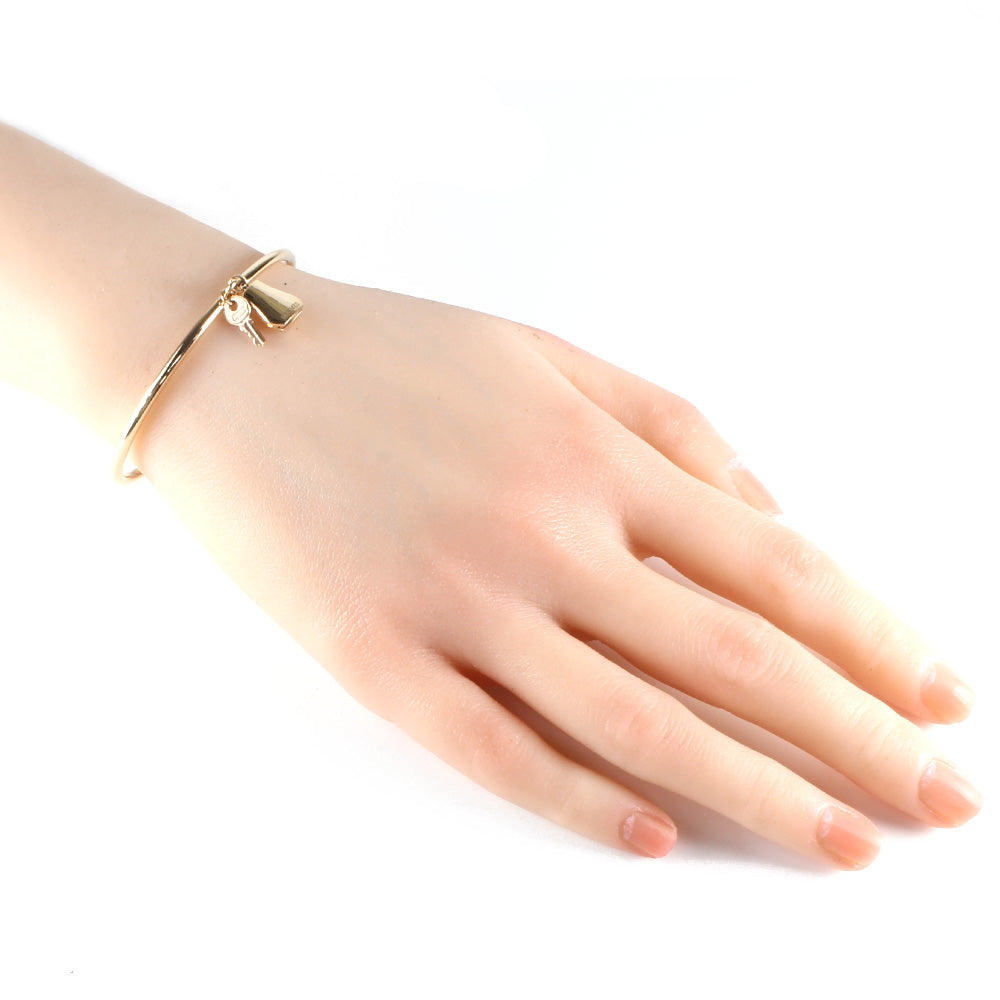 エルメス HERMES ケリー クロシェット バングル 18金 K18ピンク