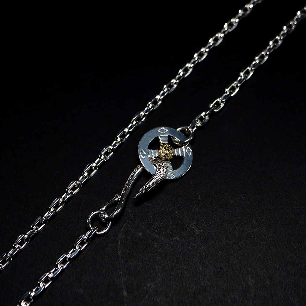 TADY&KINGイーグルフック＆レギュラーホイールK18ローズ付きチェーン太