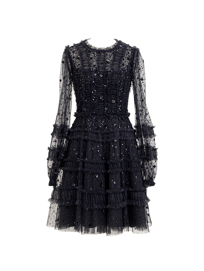 Needle & Thread|チュール ミニドレス-ブラック をレンタルする| 結婚