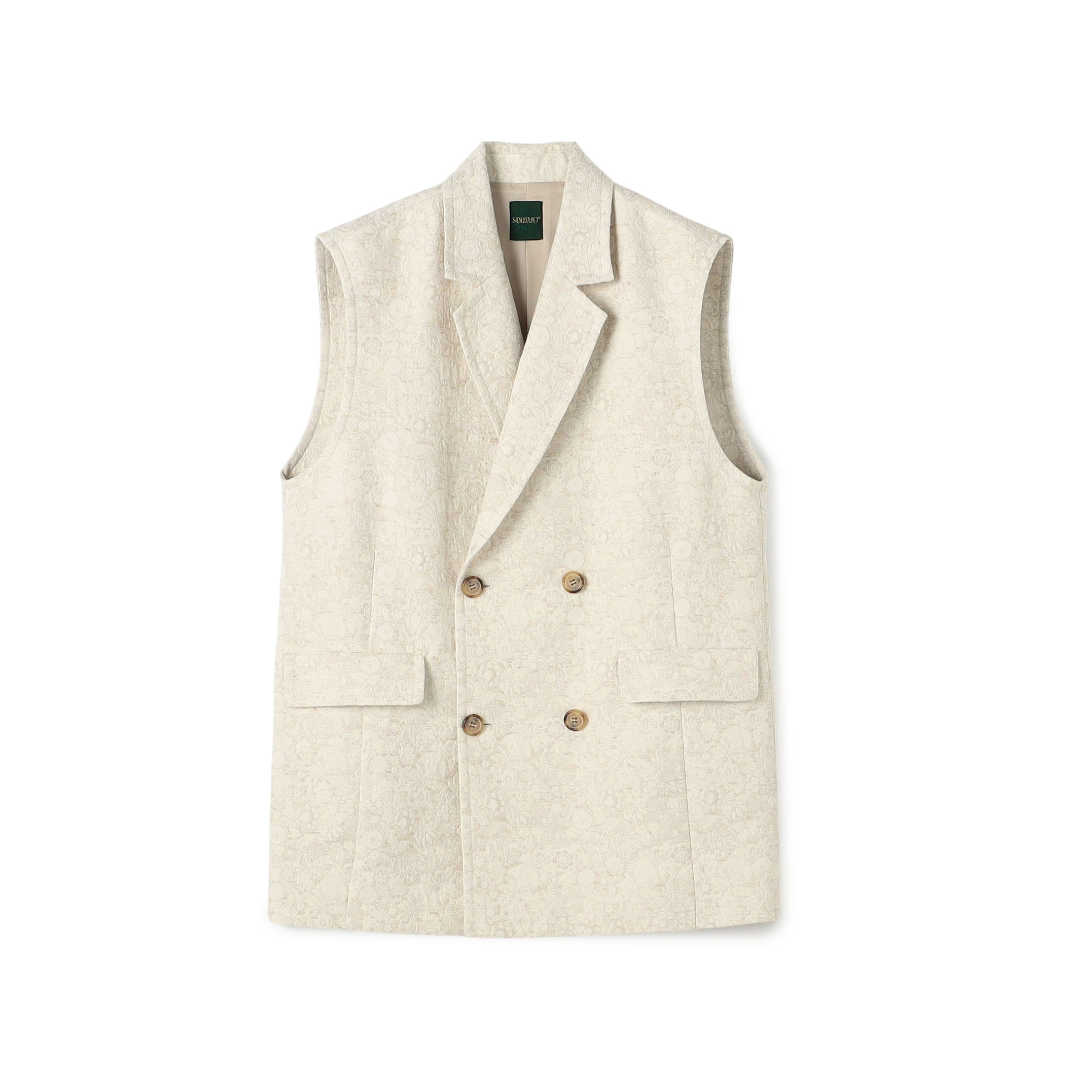 ボタニカルジャカード ダブルブレストジレ｜トゥモローランド 公式通販