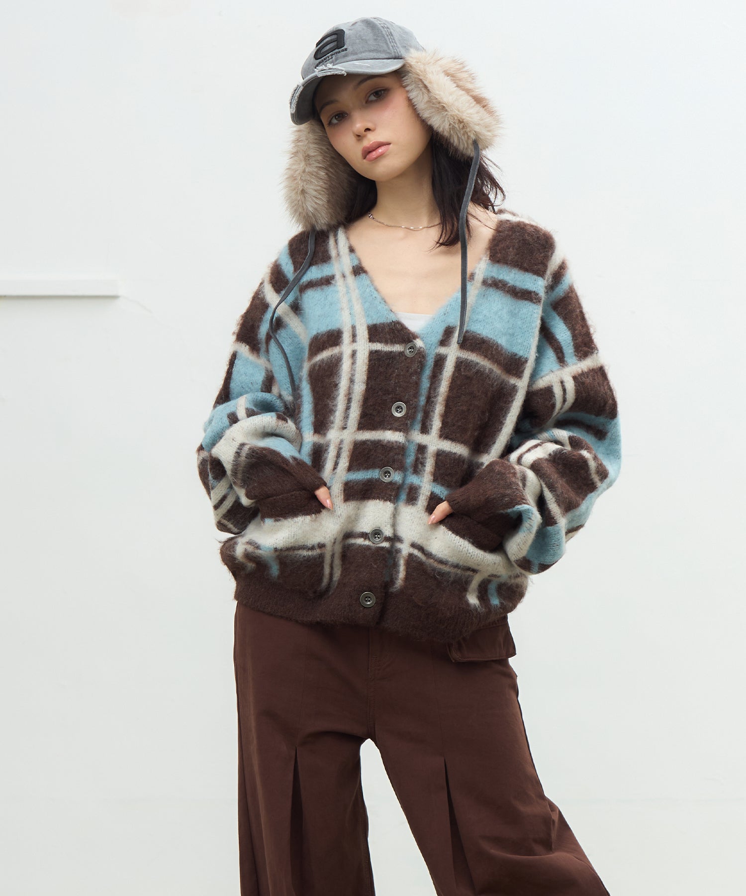 ジャガードニットカーディガン｜ACLENT（アクレント）