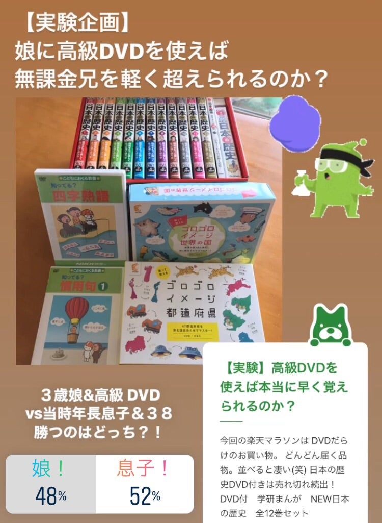 実験中】七田式高級DVDの効果と不満点。 | 38の育児日記｜塾なし3
