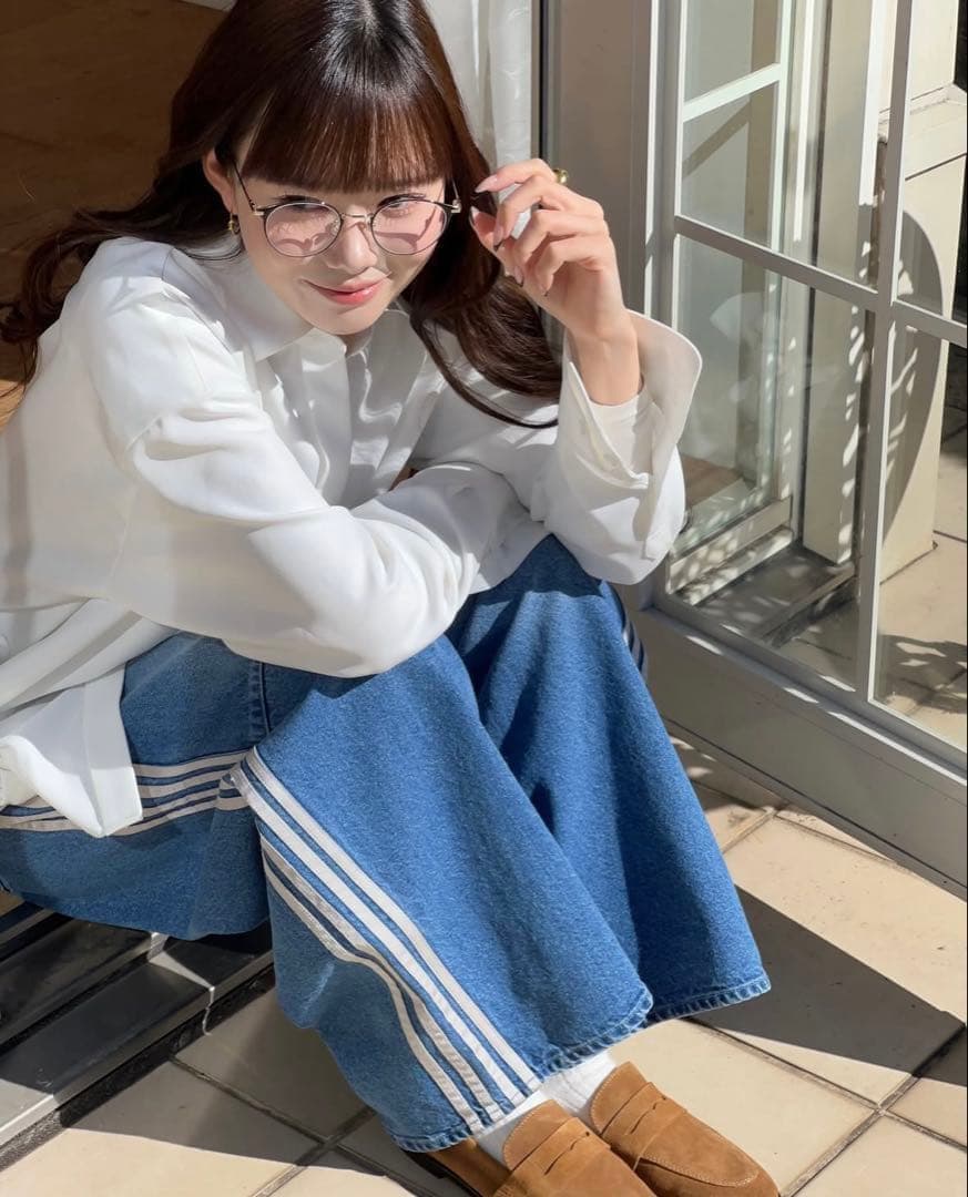 THETOE デニム Emirates track denim pants Emirates Track Denim Pants – THE TOÉ