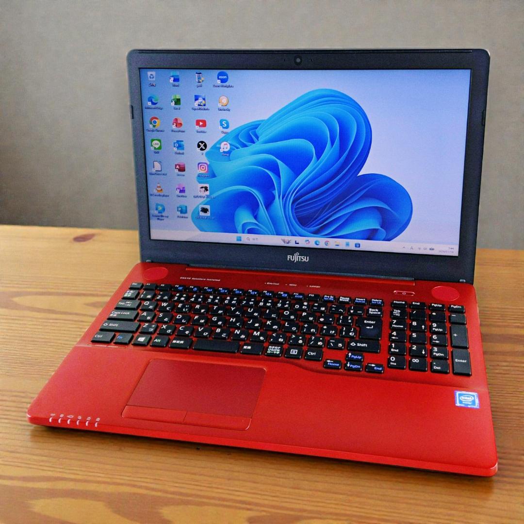 快適SSD256GB Win11 メモリ8GB 富士通ノートパソコン カメラ付き pclife_k-nt-i7-3th-8gb-old