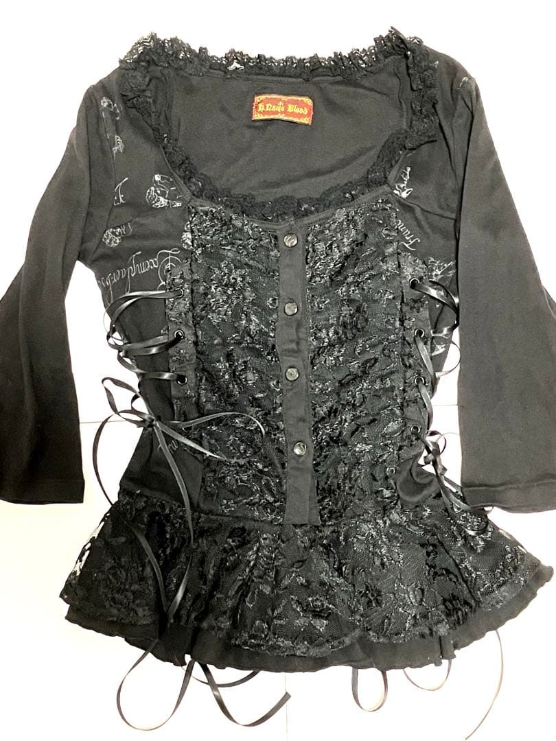 h.NAOTO blood レースアップ黒長袖トップス 2026年最新】h.naoto bloodの人気アイテム - メルカリ