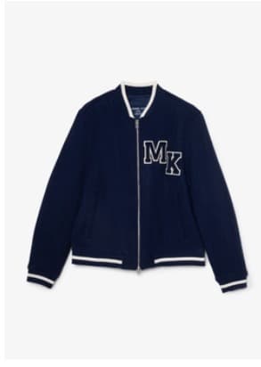 ネイビー スタジャン マイケルコース　MK刺繍ロゴ付き メンズXS/レディースM マイケルコース MICHAEL KORS マイケルコース ショルダーバッグ