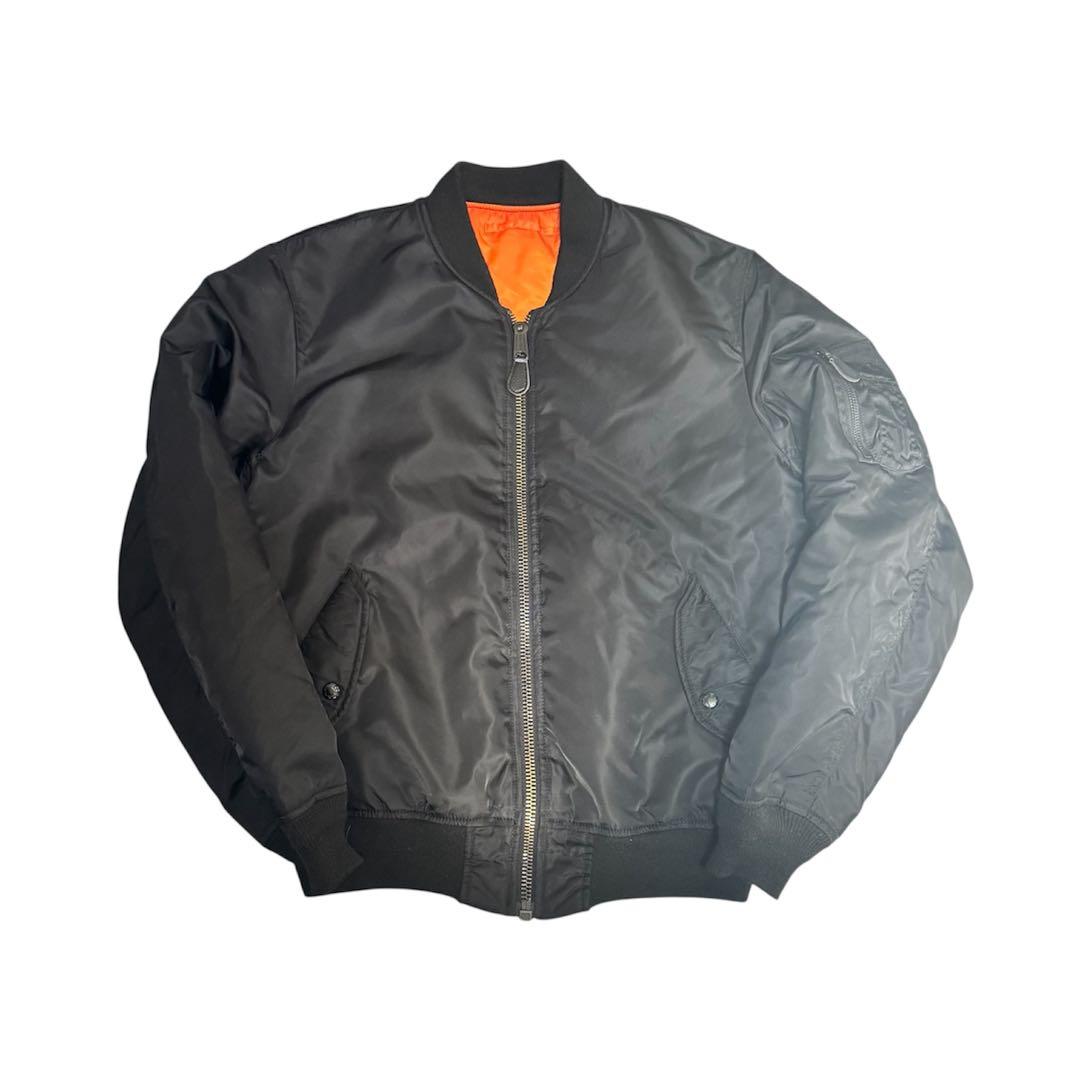 AVIREX MA-1 フライトジャケット ブラック　Lサイズ相当 AVIREX（アヴィレックス） ma1 ma-1 メンズ レディース : ZOZOTOWN