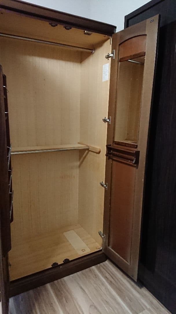 婚礼家具 婚礼タンス 洋服タンス ワードローブ 3枚扉 らくらくタンス