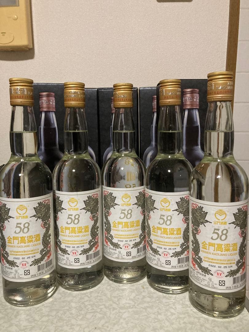 台湾 金門高梁酒 蒸留酒 600ml 58% 2022年 5本セット 台湾／特優金門高梁酒／58度 : 台灣物産館 - 通販 - Yahoo!ショッピング