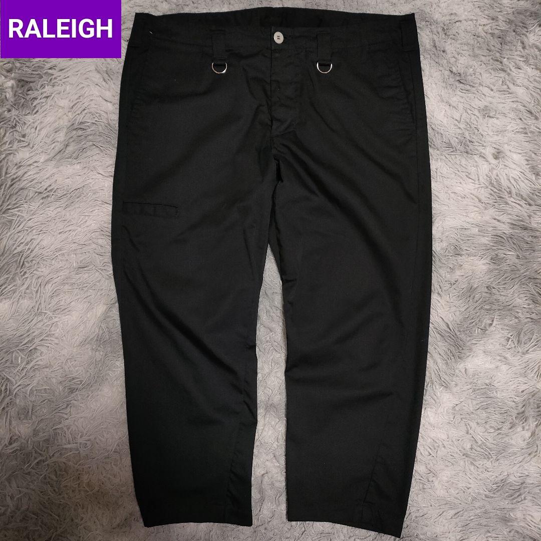 RALEIGH ラリー ブラック チノパン　パンツ　ワンポイントロゴ　Y2K 黒 RALEIGH ラリー ブラック チノパン パンツ ワンポイントロゴ Y2K 黒