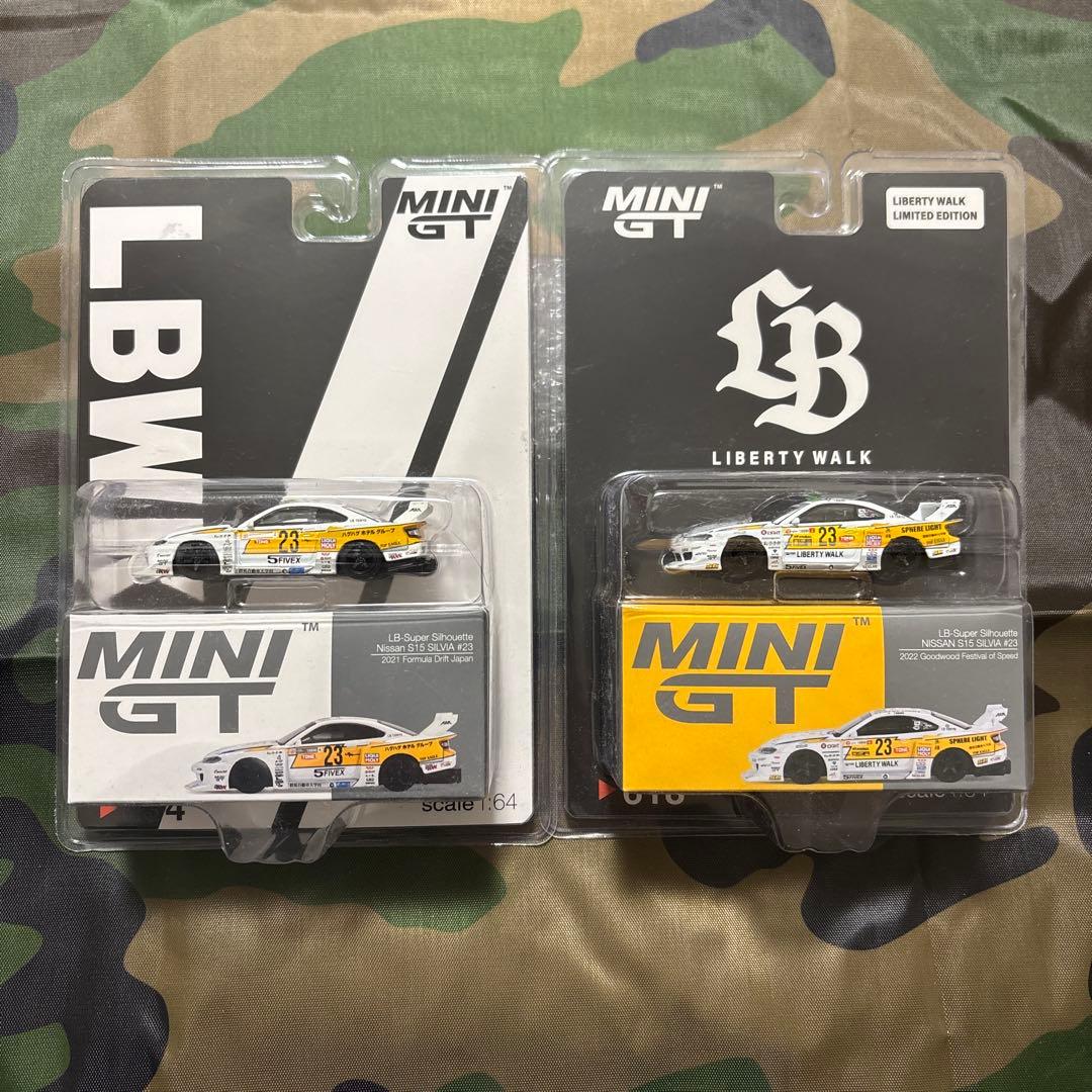 MiNiGT LBスーパーシルエット　S15 Silvia 2台セット MiNiGT LBスーパーシルエット S15 Silvia 2台セット LB スーパー
