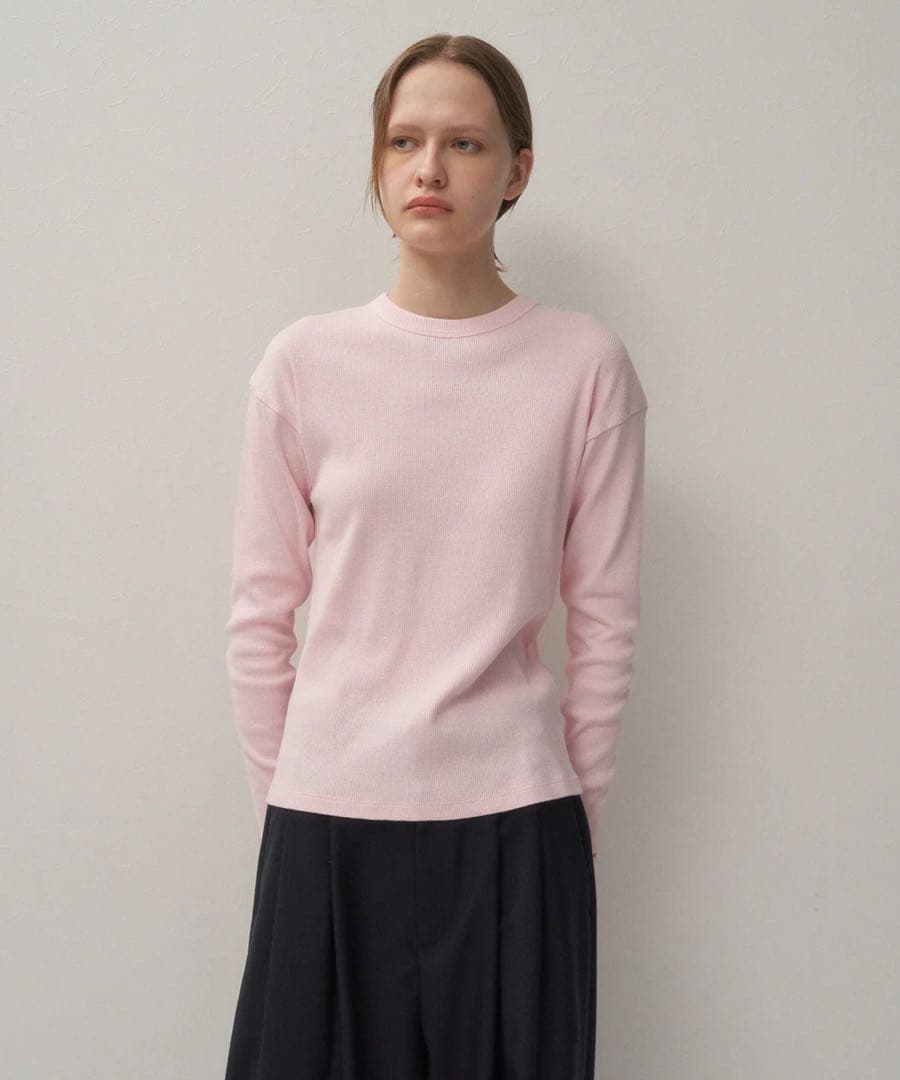 【新品・タグ付き】ATON LONG SLEEVE T-SHIRT ATON - 【残りわずか】12/- Air Spinning Loose Fit Longsleeve T