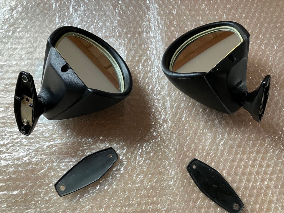 本物ビタローニ 当時物 バイクミラー 黒 2個セット - メルカリ