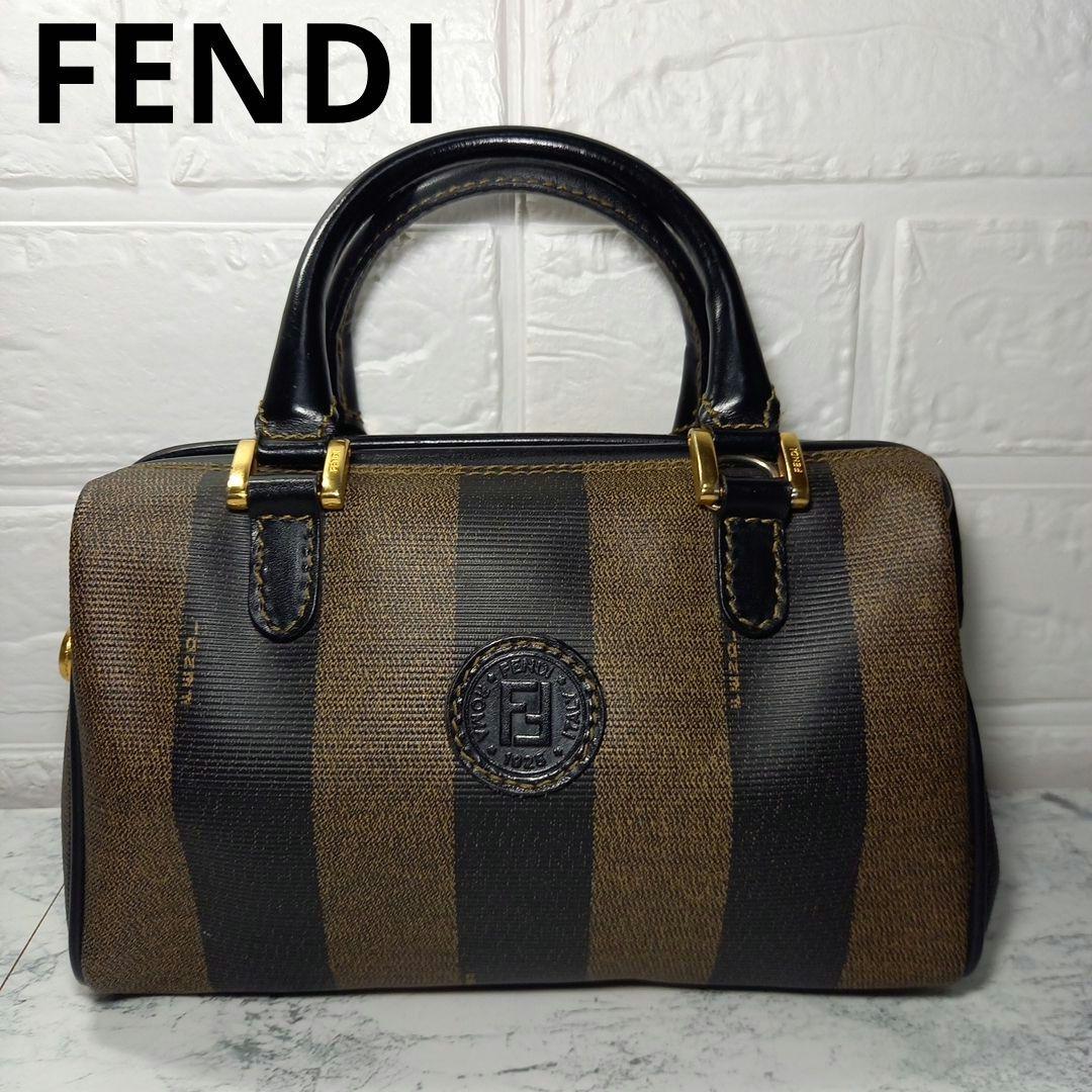 FENDI　フェンディ　ペカン柄　ミニボストンバッグ　ハンドバッグ FENDI（フェンディ） □□ ペカン柄 ミニボストンバッグ ハンドバッグ