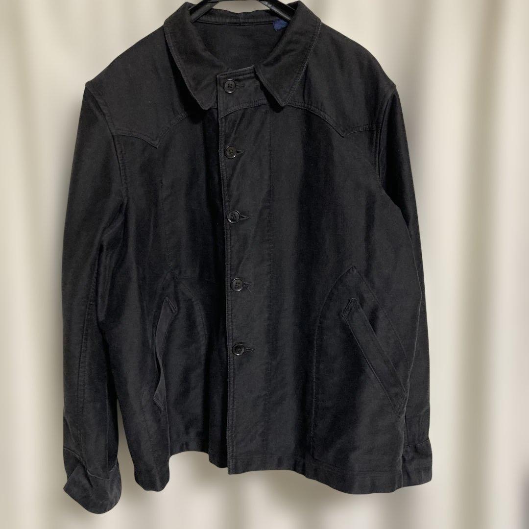 ユーロワーク　ブラックモールスキンジャケット Bricklayer - BLACK MOLESKIN