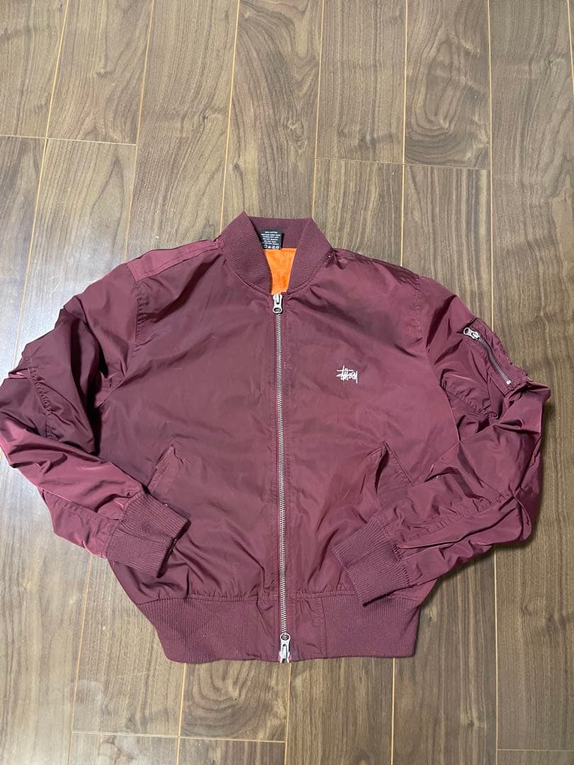 【年始限定】00s stuusy ステューシーMA-1 jacket ステューシー STUSSY 2000年 横浜チャプト限定 MA-1 Lサイズ - メルカリ