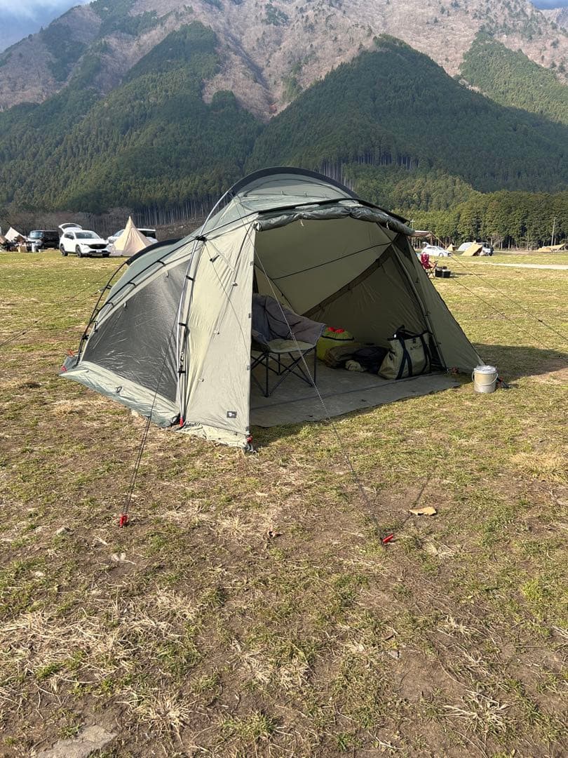 テンビ　カーキ　TOKYO CRAFT テンビ シェルター／カーキ（3〜4人用テント / シェルターテント