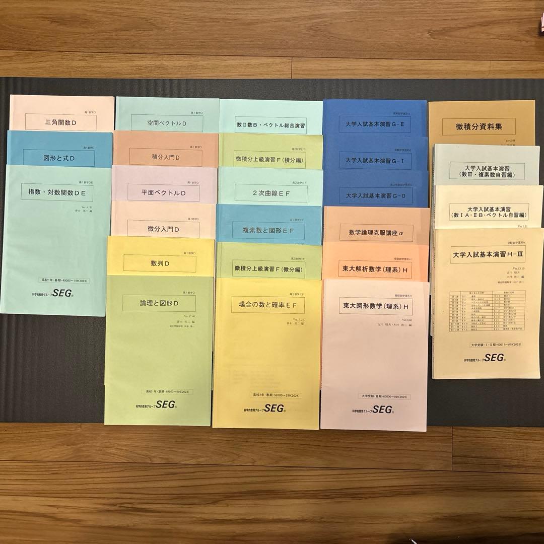 SEG 数学 高校 テキスト 25冊 大学受験 エスイージー SEG 数学 高校 テキスト 25冊 大学受験 エスイージー SEG 数学 高校