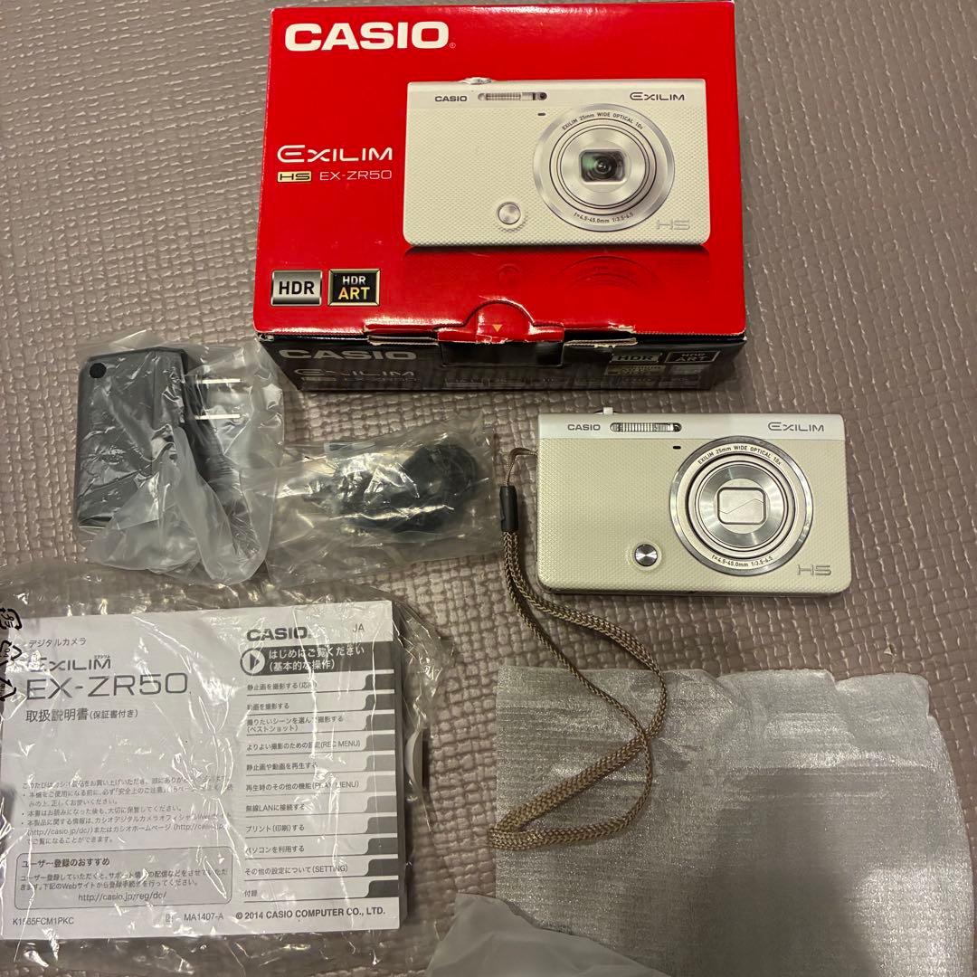 CASIO EXILIM EX-ZR50 ホワイト　カシオ　デジタルカメラ Amazon | CASIO デジタルカメラ EXILIM EX-ZR50WE 1610万画素 自分撮り