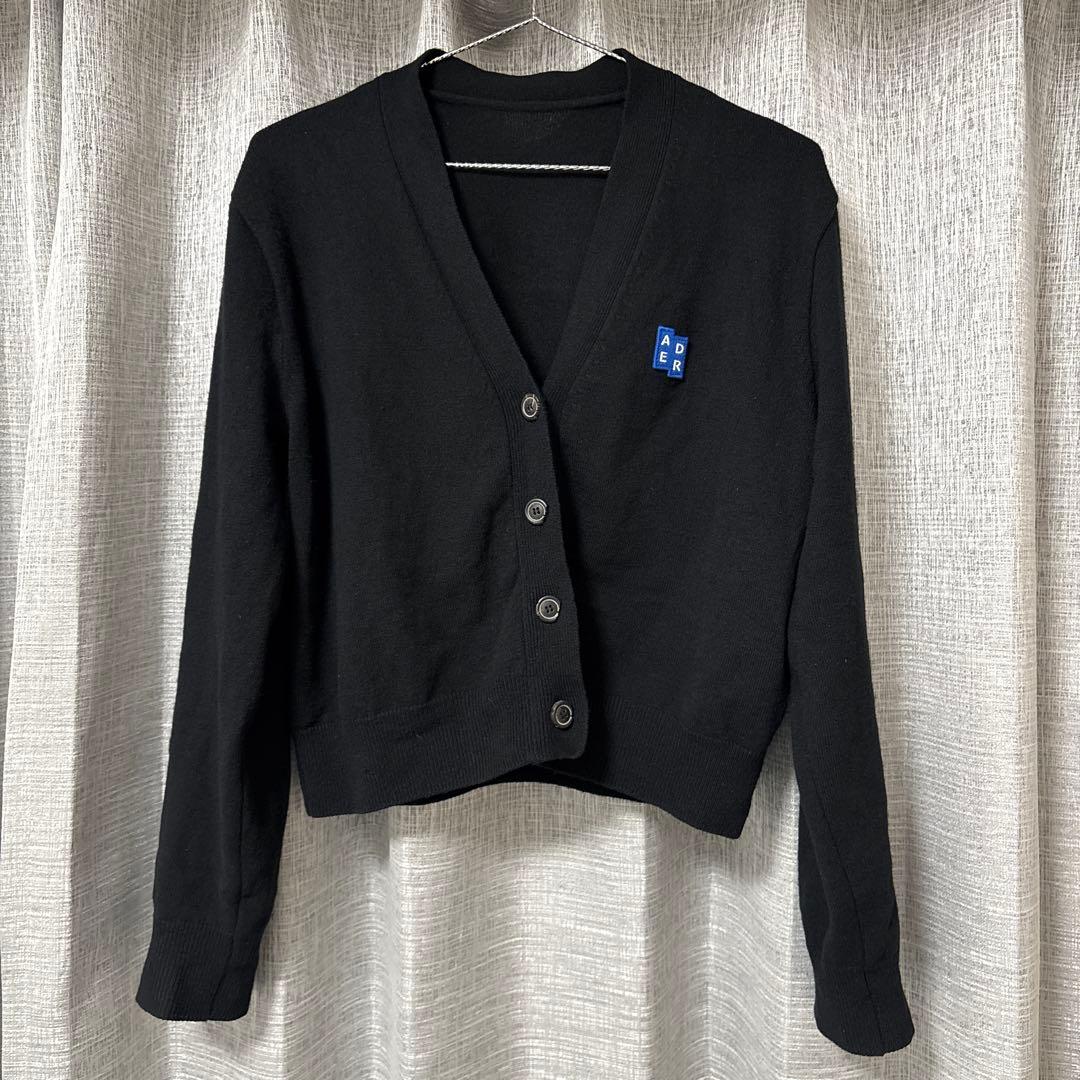 ADER error アーダーエラー カーディガン ブラック アーダーエラー] ADERERROR Sig; TRS Tag cardigan 01☆送料込
