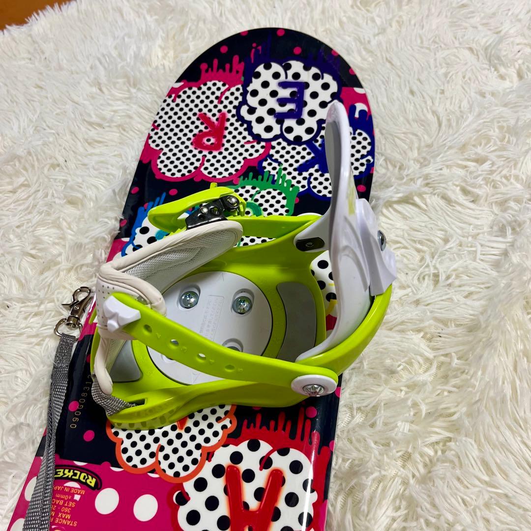 極美品】IGNIO ジュニア用スノーボード 90cm ビンディングセット