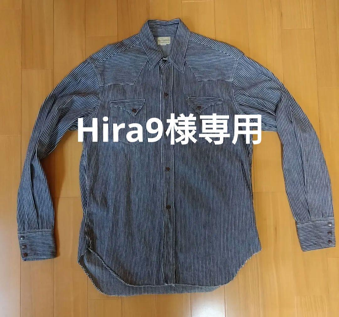 ウエアハウス 42 ヒッコリー ウエスタンシャツ ショートホーン 3038 WAREHOUSE ウエアハウス 長袖|ショートホーンタイプ|デニム|ヒッコリー