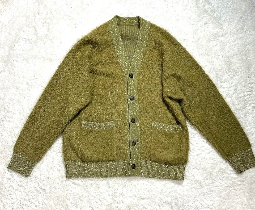 crepuscule シャギーカーディガン 厚手 ラメ入り　rroomm別注 ラメシャギーカーディガン