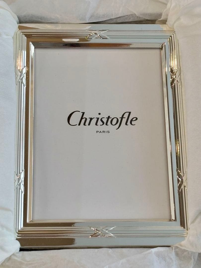 新品　未使用Christofle クリストフル　シルバーフォトフレーム　リュバン クリストフル / Christofle フォトフレーム エジェア リュバン 9×13 L