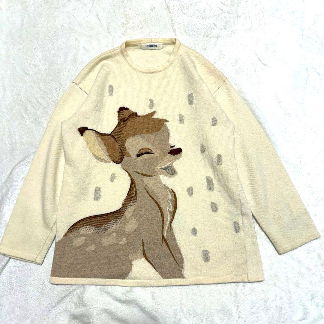 ✨️希少✨️アイスバーグ ディズニーコラボ バンビ 刺繍 ニット セーター カシミヤ ICEBERGのフリマアイテム一覧