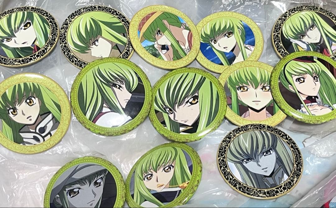 コードギアス C.C. 缶バッジ グッズ まとめ売り コードギアス 反逆のルルーシュ ロストストーリーズ』缶バッジ 全8種