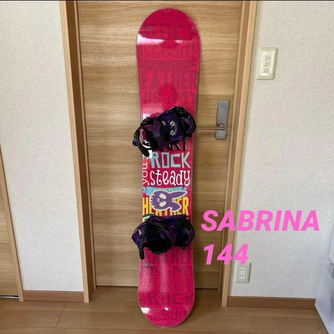 SABRINA 144 スノーボード ピンク 2026 SABRINA サブリナ SABRINA×HELLO KITTY LTD ハローキティ 25-26