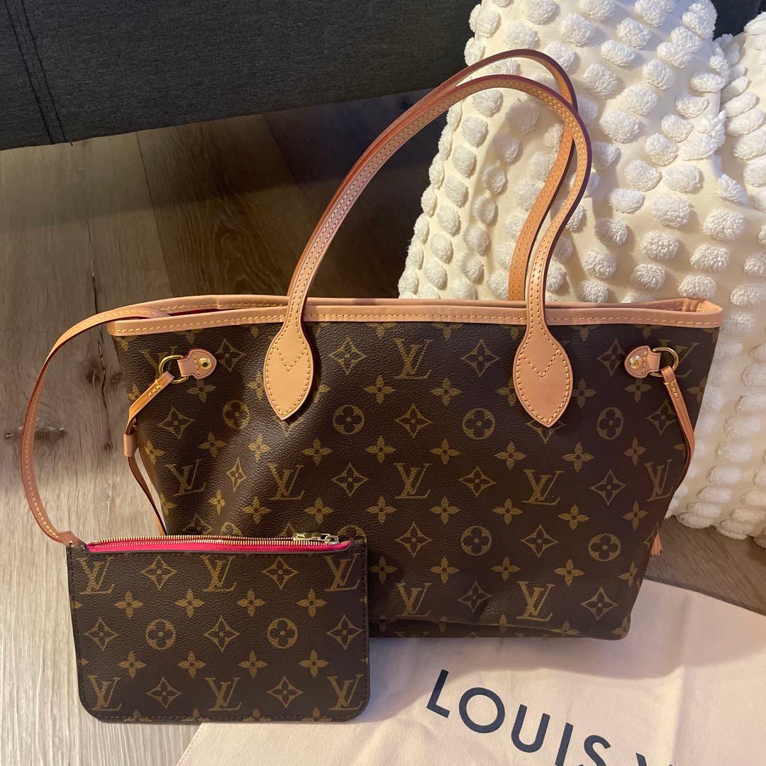 Louis Vuitton ブラウン トートバッグ セット 楽天市場】ルイヴィトン トートバッグ ネヴァーフル PM ポーチ