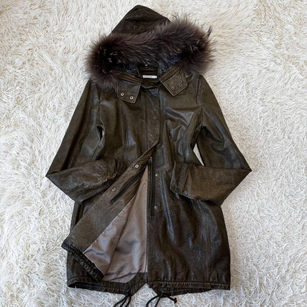 CURATOR✨3way フィッシュテール レザーモッズコート　フード　羊革 3WAY M65フィッシュテールコート/CRAFT STANDARD BOUTIQUE（クラフト