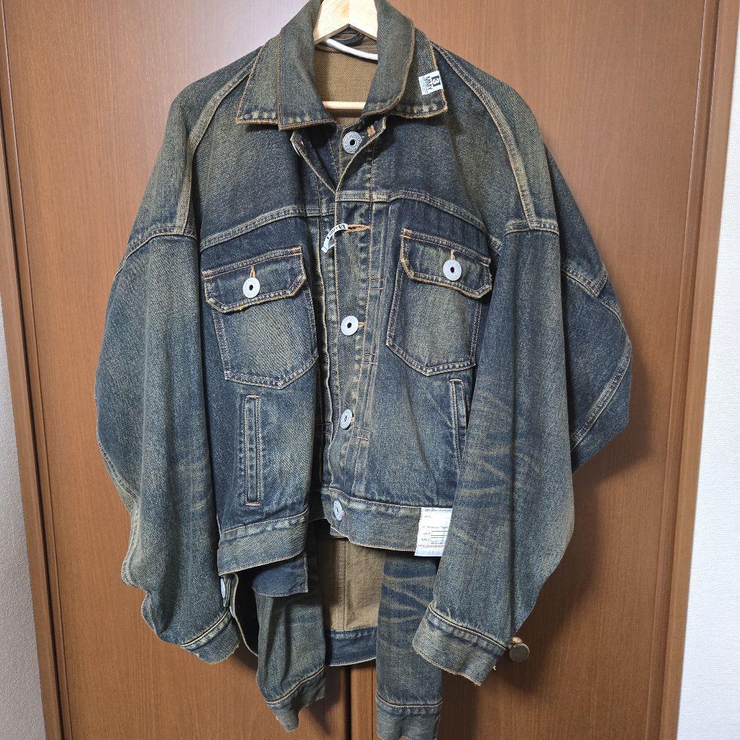 【最終価格】maison mihara yasuhiro デニムジャケット Maison MIHARA YASUHIRO デニムジャケット リラックススタイル -FASCINATE