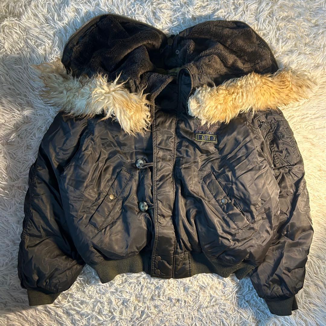 ジャケット・アウター archive N-2B flight jacket fur y2k Vintage 1971 USAF Heavy Flight Jacket N-2B with coyote Fur Hood